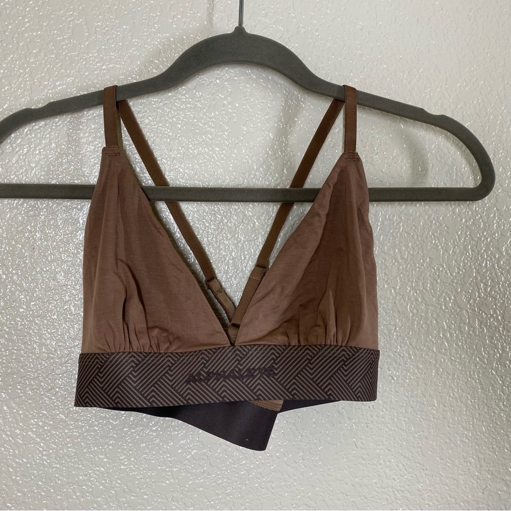 Alphalete Brown Triangle Bralette
